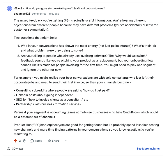 Reddit advice example 15