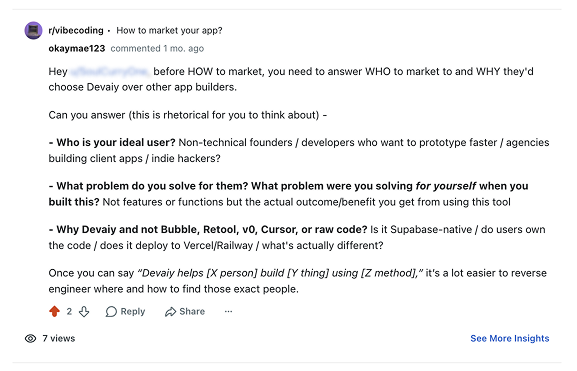 Reddit advice example 13