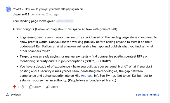 Reddit advice example 3