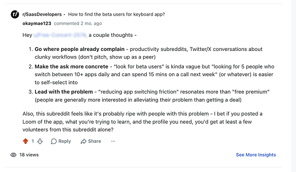Reddit advice example 23